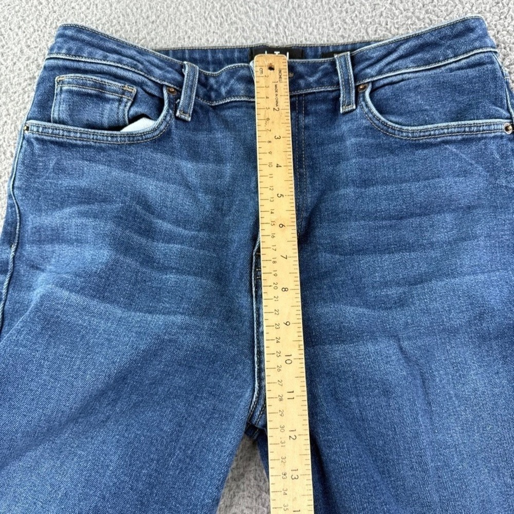 LTJ Denim Jeans Womens Size 31 Blue Paola Wide Leg High Rise Frayed Hem - Picture 6 of 12